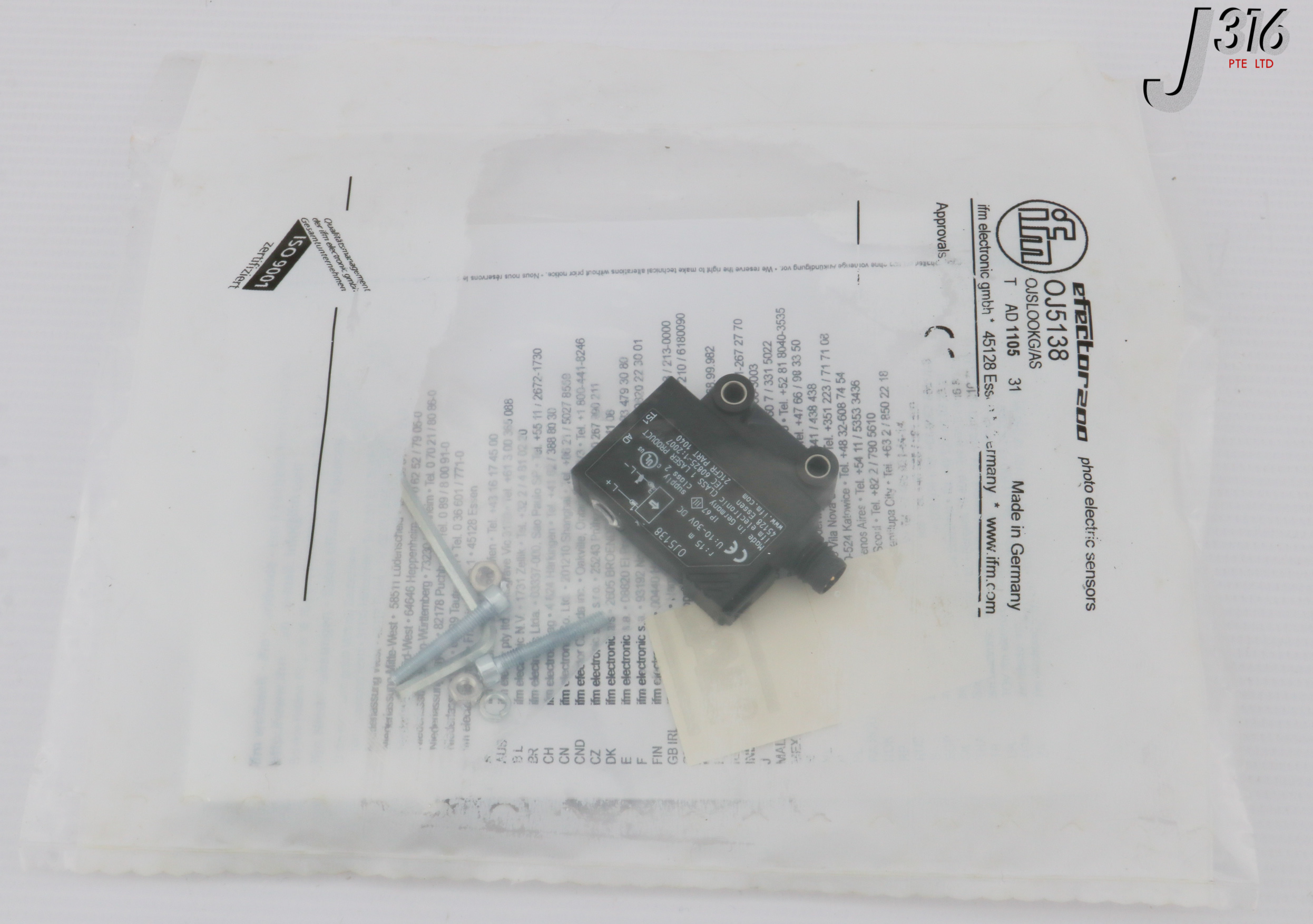 30730 IFM PHOTOELECTRIC SENSOR, OJSLOOKG/AS (NEW) OJ5138 | eBay